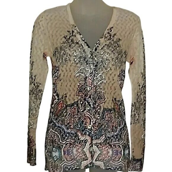Alberto Makali Paisley Cardigan - Picture 1 of 3